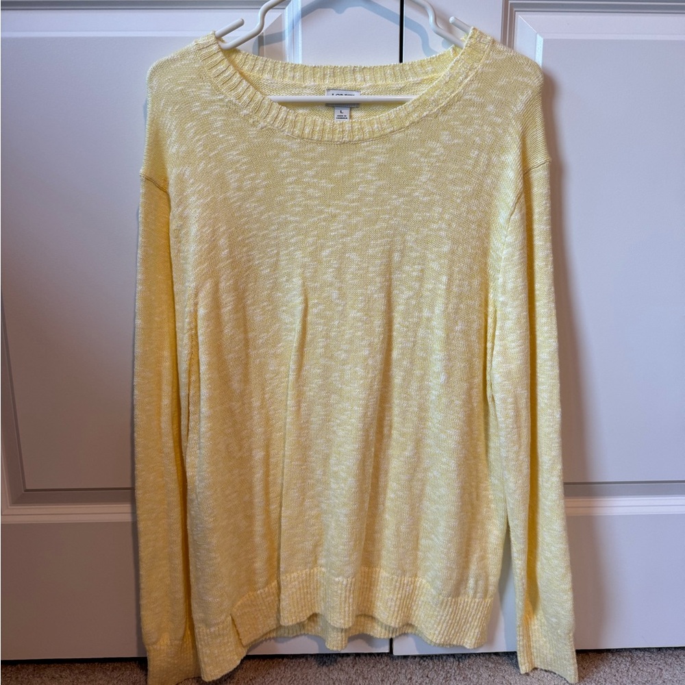 J.Crew factory, yellow cotton beach sweater